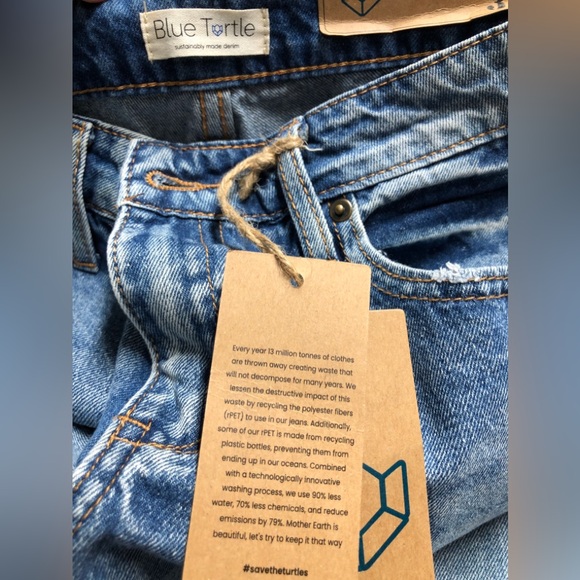 Save the Turtles BLUE TURTLE Jeans NWT! Size 3 Jeans🌷💖 - Picture 6 of 11